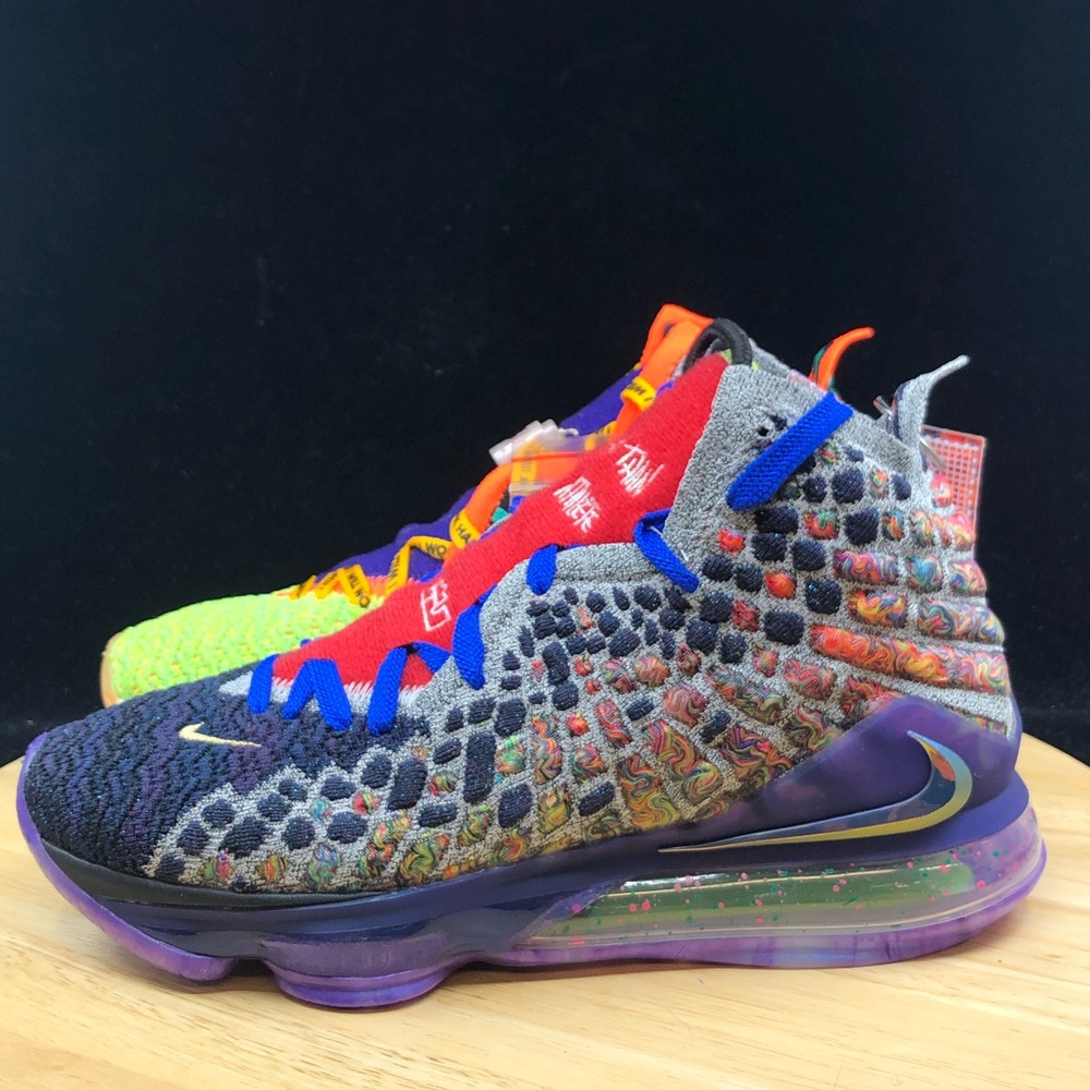 Nike Lebron 17 XVII What The WTW Multi Color - Picture 7 of 8